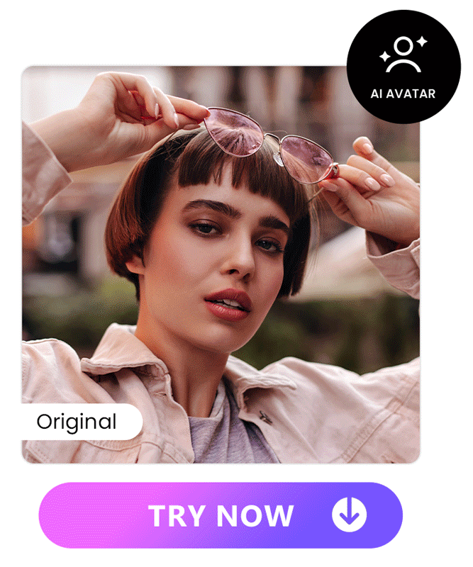 girl in 3 different AI Avatar styles